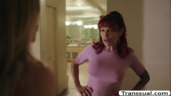 TS step-mom creampies her stepdaughter